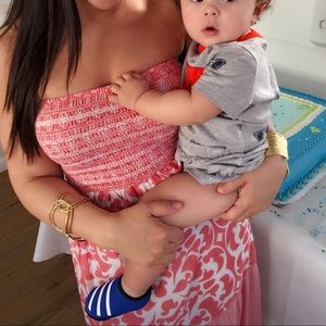 Strapless Summer Dress by M. Frederic!